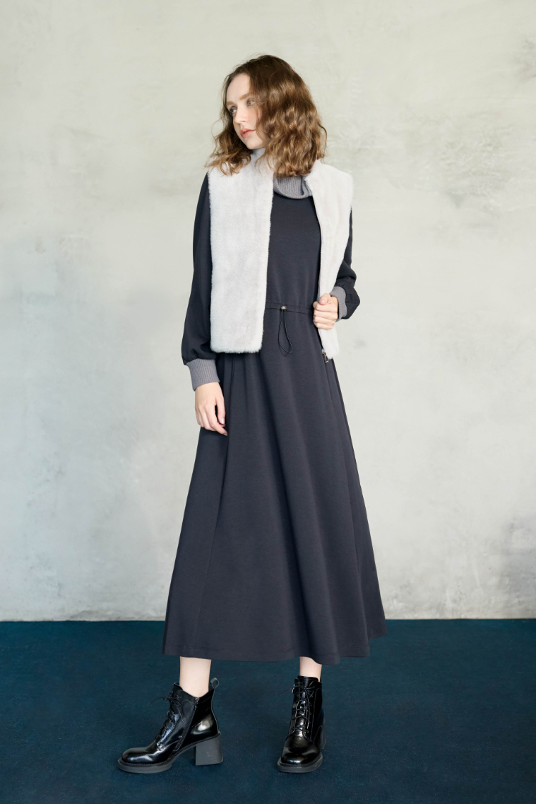 JOAN輕奢柔絨仿皮草背心