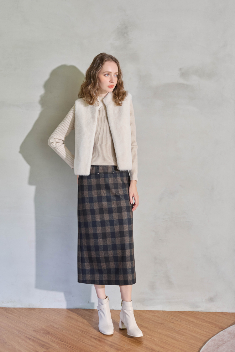 JOAN輕奢柔絨仿皮草背心