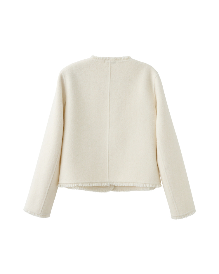 JOAN法式優雅毛料短外套