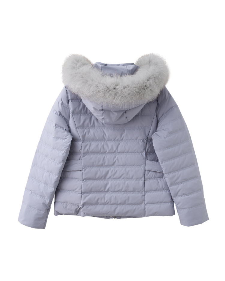 JOAN真狐狸毛領短版與絨外套