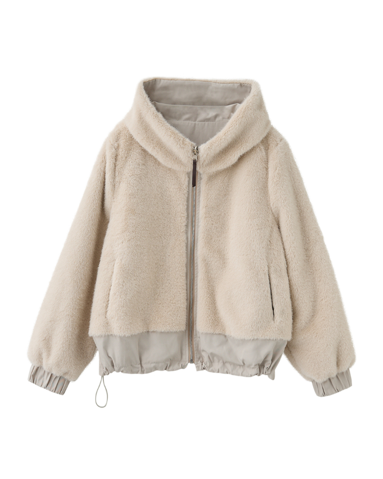 JOAN雙面穿毛絨保暖外套