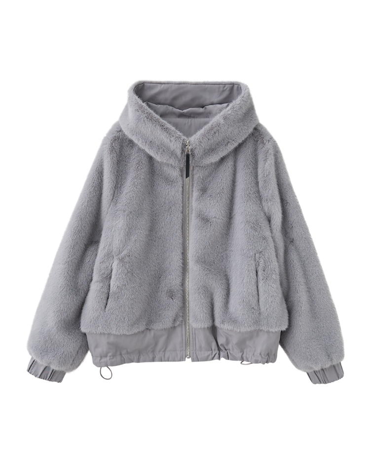 JOAN雙面穿毛絨保暖外套