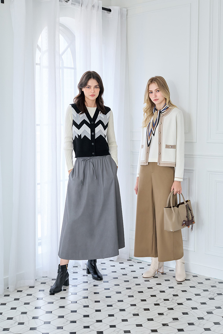 JOAN優雅日常針織外套+上衣