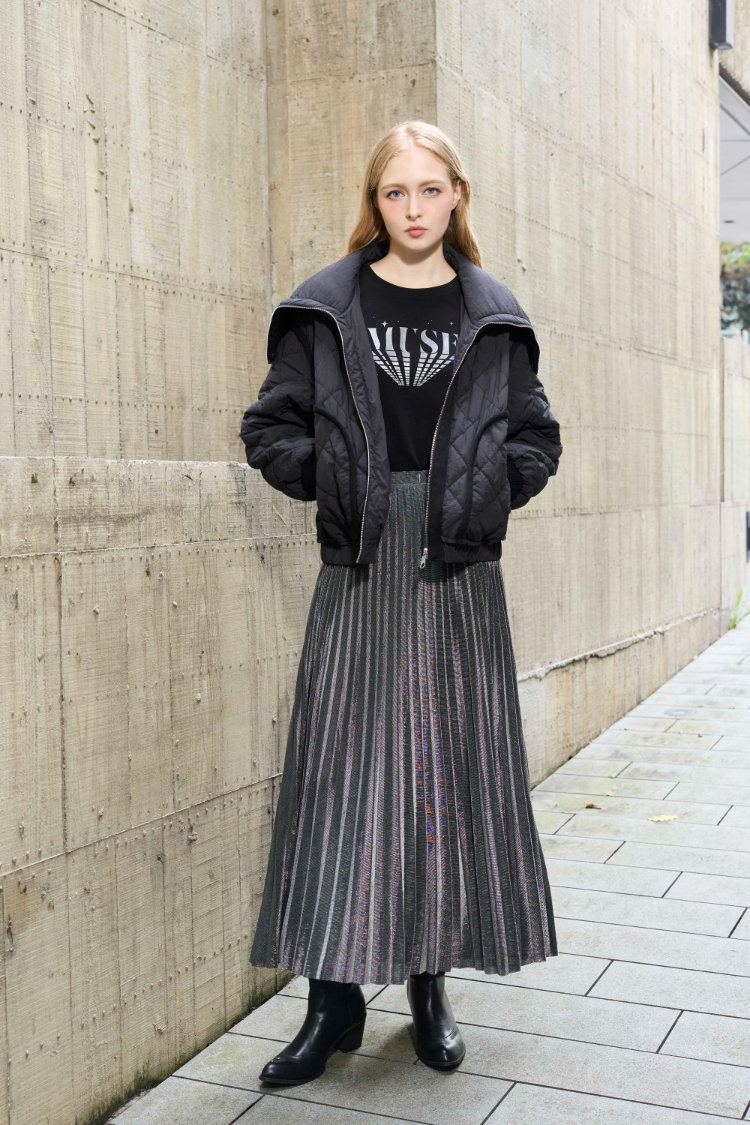 DENOVO造型翻領絎縫外套